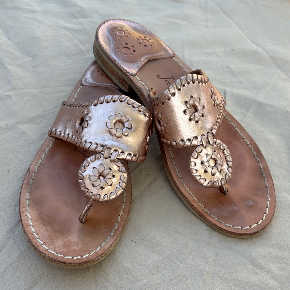 Jack Rogers Metallic Bronze Women's Sandals